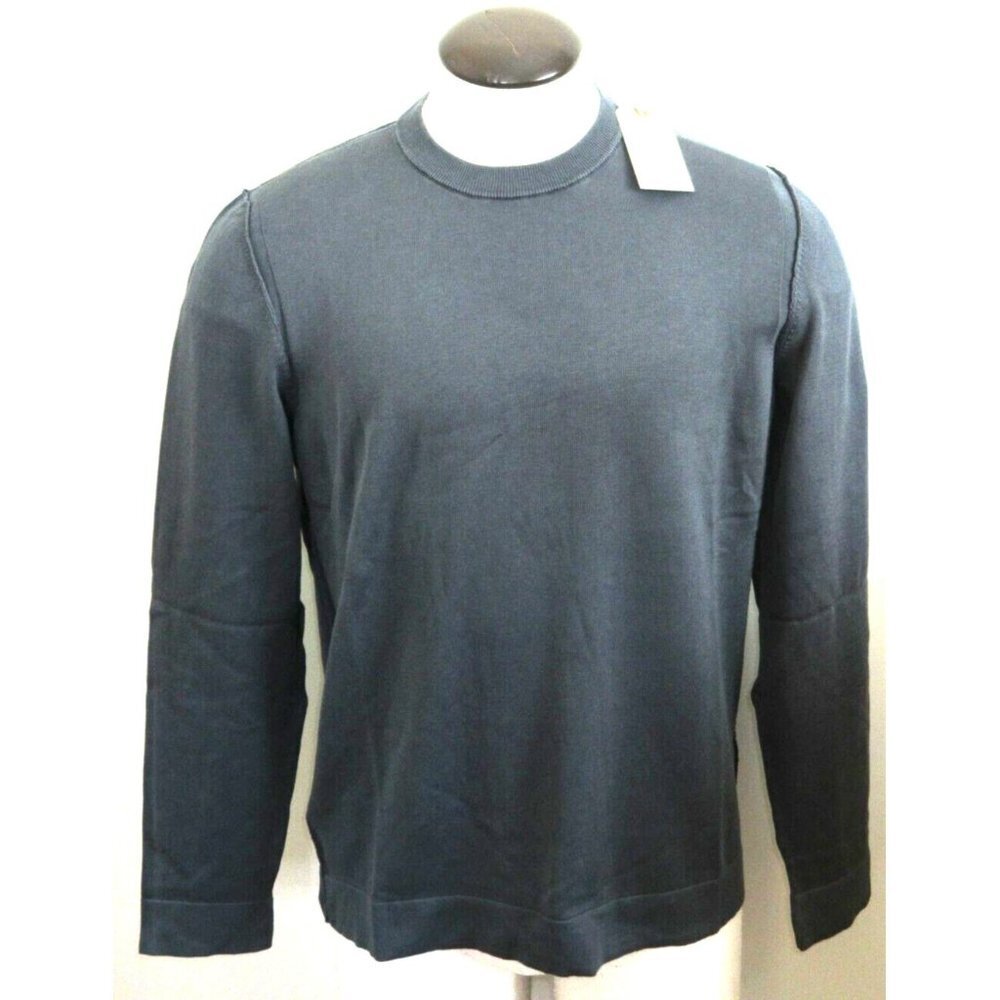 OOBE Brand Men's Austin Crew Neck Cotton Sweater True Navy Grey NWT